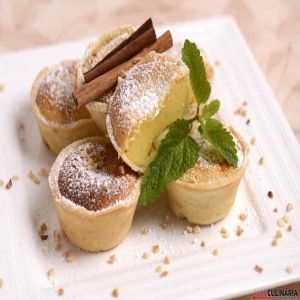 Deliciosas queijadinhas de amêndoa