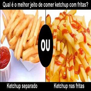 Seus costumes com ketchup são normais?