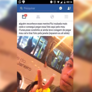 Esse garoto roubou um celular e acabou se dando mal