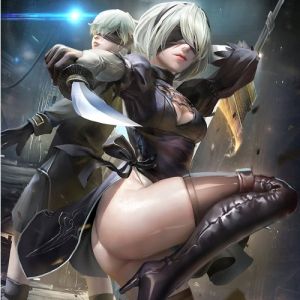 Viaje conosco no universo de 2B de Nier Automata (galeria de ilustrações)
