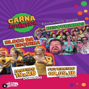 Bloco Besourinhos  ensaios abertos animam as tardes de domingo na Autêntica