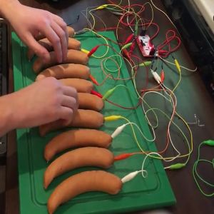 Hacker alemão transforma salsichas em um piano funcional