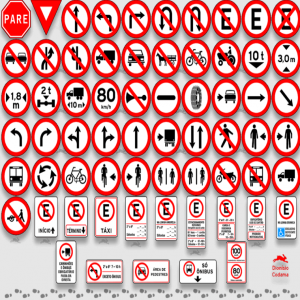 DETRAN simulou sinais de trânsito 2021