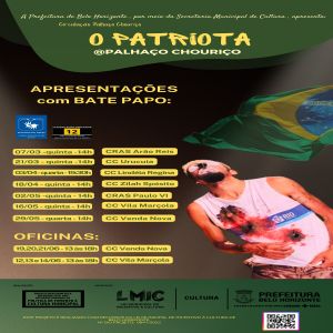 Projeto cultural itinerante e gratuito “Circulação Palhaço Chouriço” começa em 07/03