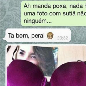 O exemplo do mau exemplo de como pedir nudes no WhatsApp