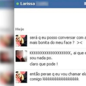 Ele queria falar com a garota mais bonita do face mas ela se deu mal!