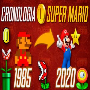 A evolução dos jogos do Mario (Ordem Cronológica)