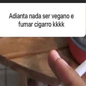 Um vegano fumante