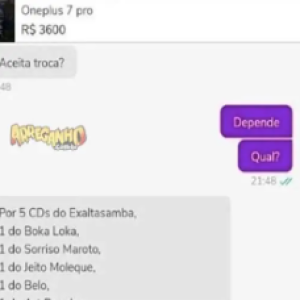 Aqueles tipos de negociação que só acontecem na internet